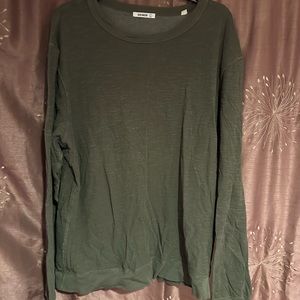 BUCK MASON Men’s hunter green long sleeve shirt